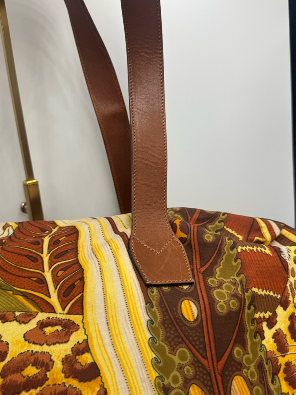 Salvatore Ferragamo Jungle Print / Leopard Print Travel Bag - Picture 12 of 15